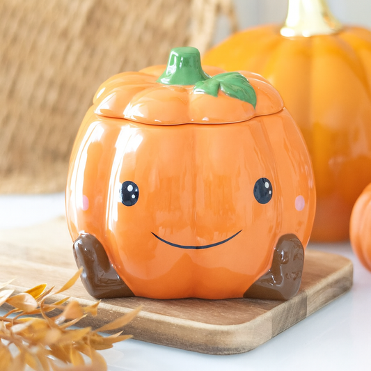 Pumpkin Wax Melt Burner Gift Set