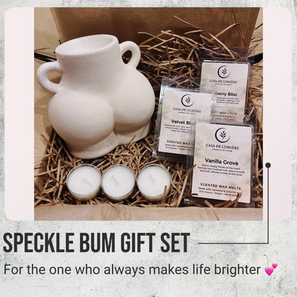 Speckle Bum Wax Melt Burner Gift Set